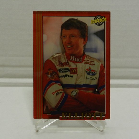 Derrike Cope # 10 & Bill Elliot # 11 1992 MAXX RACE NASCAR CARD 3-D ACRILIC - Picture 4 of 4